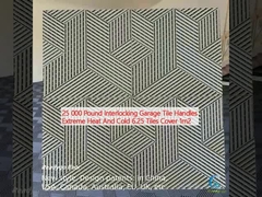 25 000 funtów Łączące się garagiowe ręczniki płytek Ekstremalne ciepło i zimno 6,25 płytek pokrywa 1m2