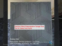 Powierzchnia garażowa z czarnego polipropylenu klasy premium do obszarów ciężkich