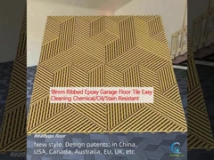 18 mm żeberkowe płytki epoxy do podłogi garażowej łatwe w czyszczeniu odporne na działanie chemiczne / oleje / plamy