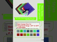 Czarna podłoga garażowa dla temperatury od -20 do 120 stopni Celsjusza przy przystępnych cenach