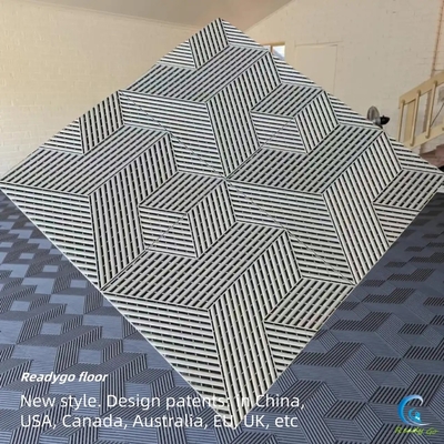 Szary ciężki podłogi garażowe 400x400mm przemysłowe płytki podłogowe