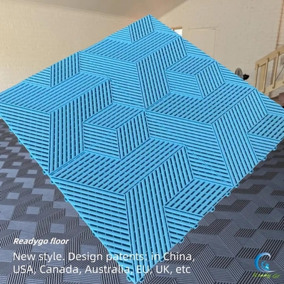 400x400 Płytki podłogowe garażowe szare Matte Finish Installacja blokady