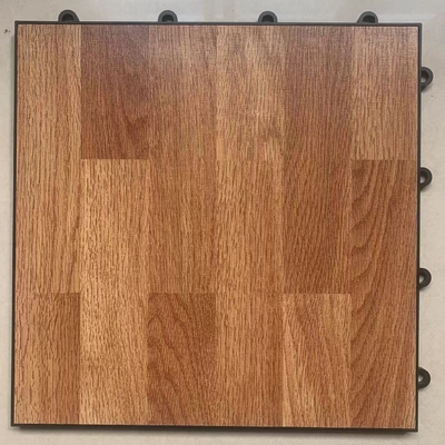Ciemne drewno z wzajemnie połączonymi płytkami do tańca 300x300x12 mm