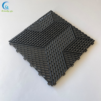 400 * 400 * 18mm Garage Floor Tile High Impact Resistance Withstand At Least 30 Tons